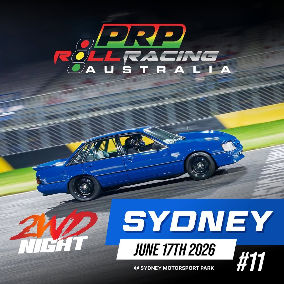 Roll Racing Sydney 2WD Night — JDM/Muscle track day in Sydney, NSW on Wednesday 17 June 2026
