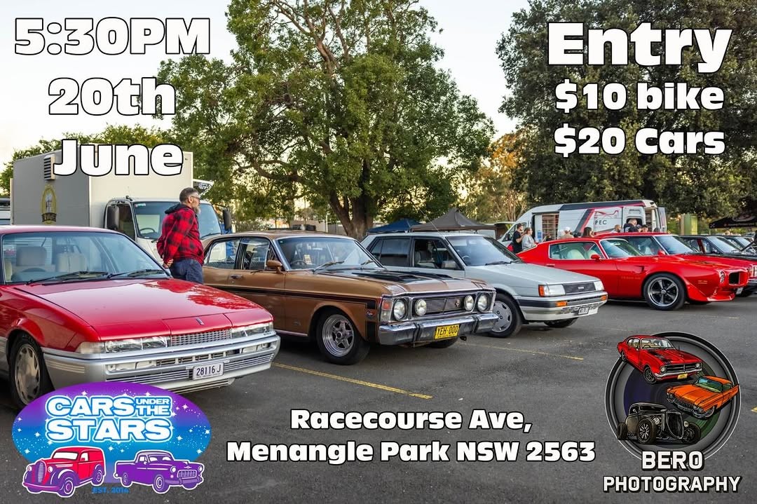 Cars Under the Stars — Classic/Muscle car meet in Sydney, NSW on Saturday 20 June 2026