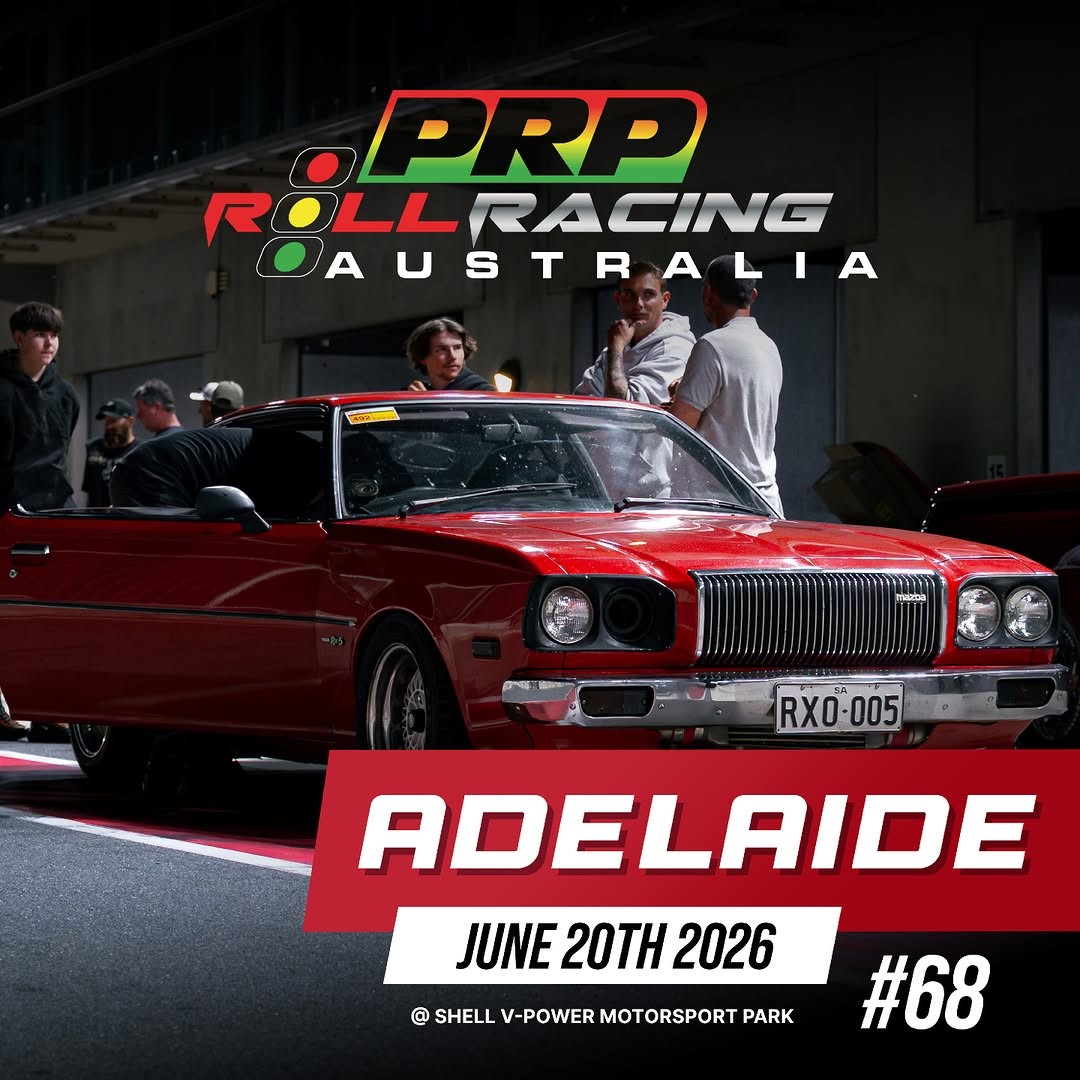 PRP Roll Racing Adelaide #68 — Muscle/JDM track day in Adelaide, SA on Saturday 20 June 2026