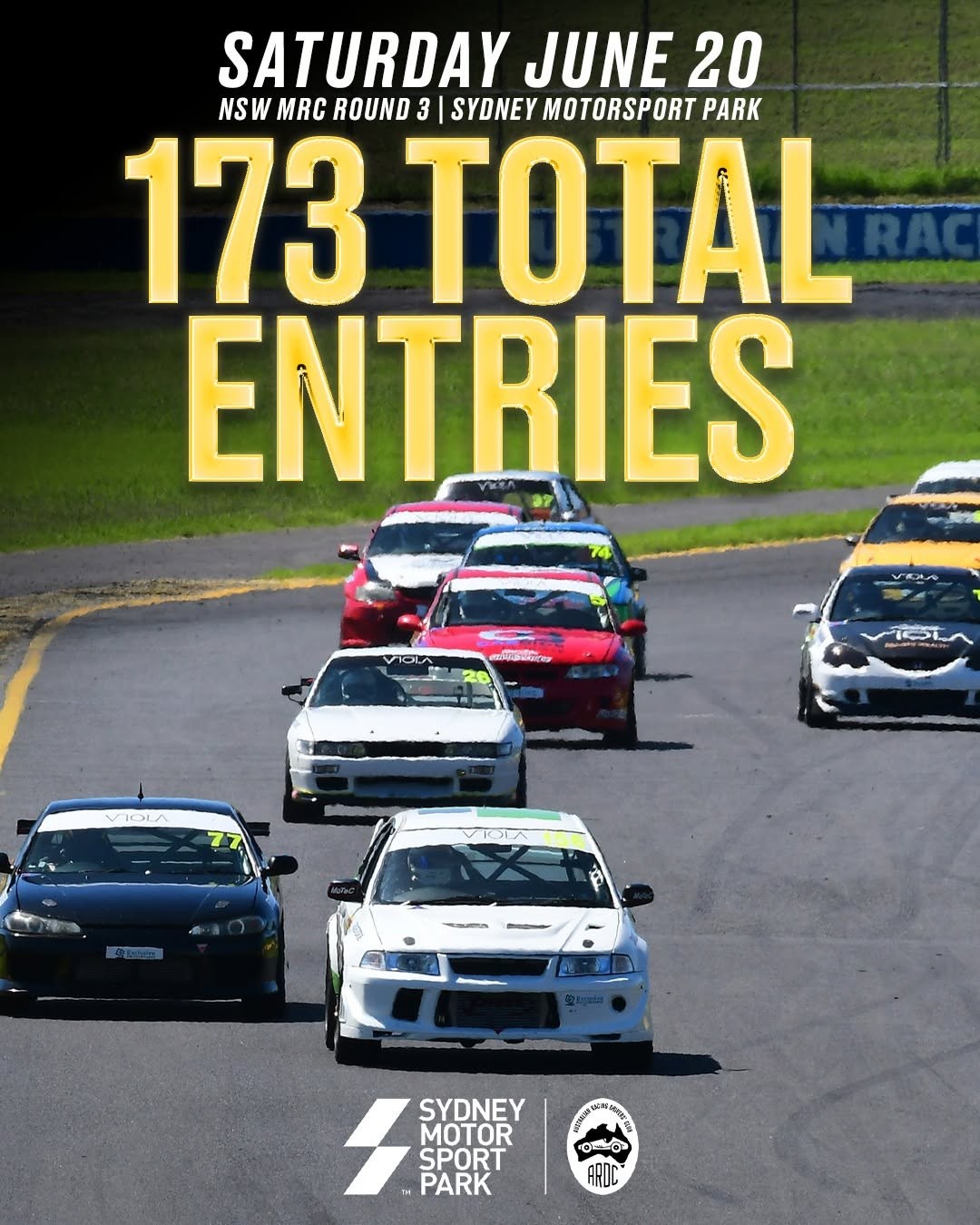 NSW Motor Race Championship Round 3 — spectator event in Sydney, NSW on Saturday 20 June 2026