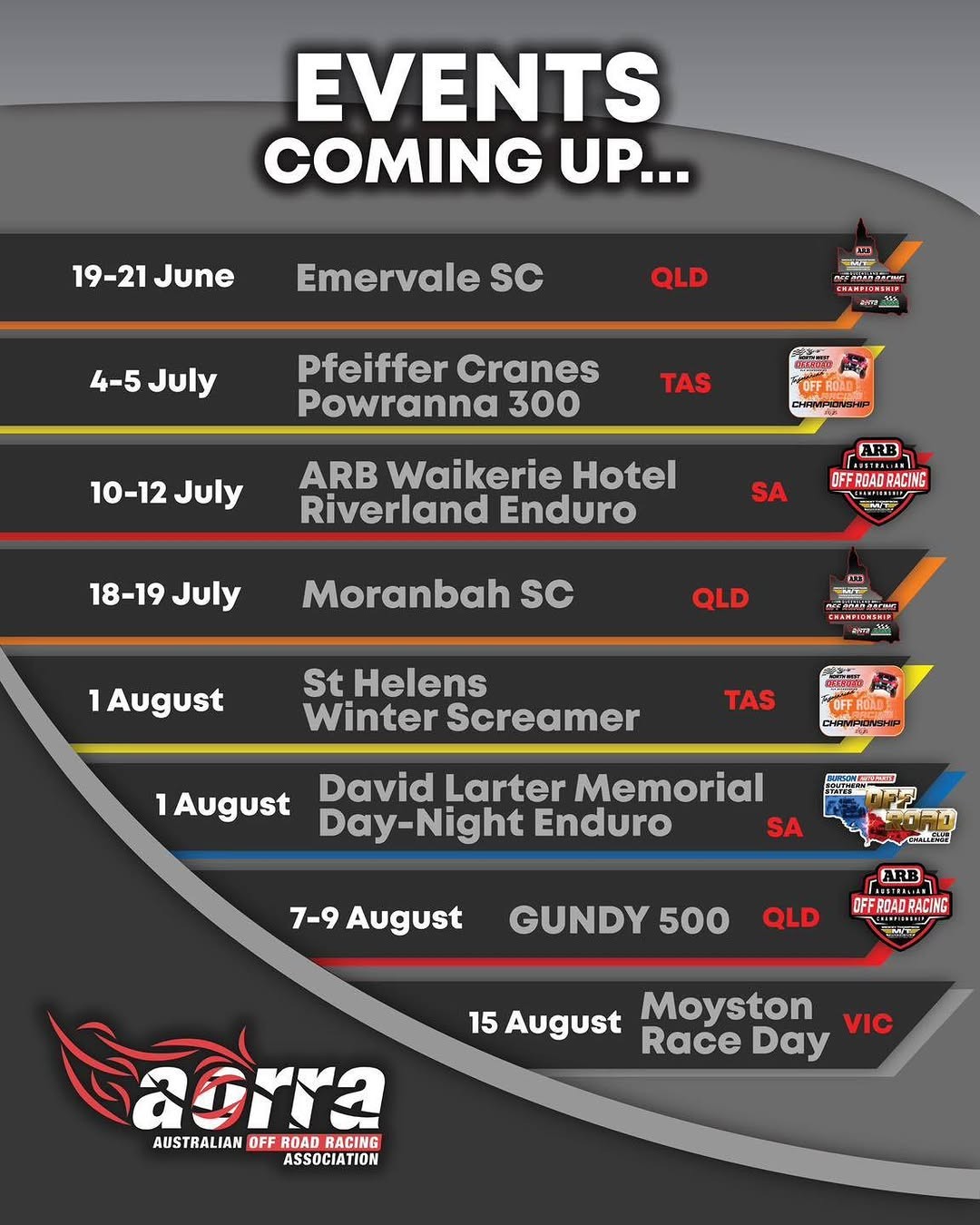Emervale SC — 4x4 spectator event in Brisbane, QLD on Friday 19 June 2026