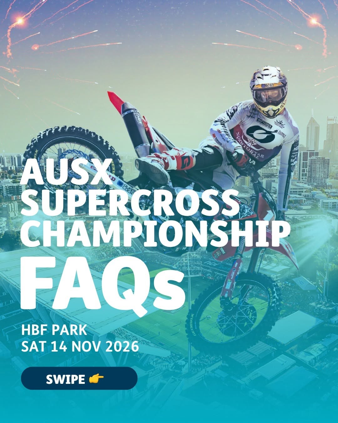 AUSX Supercross Championship — spectator event in Perth, WA on Saturday 14 November 2026