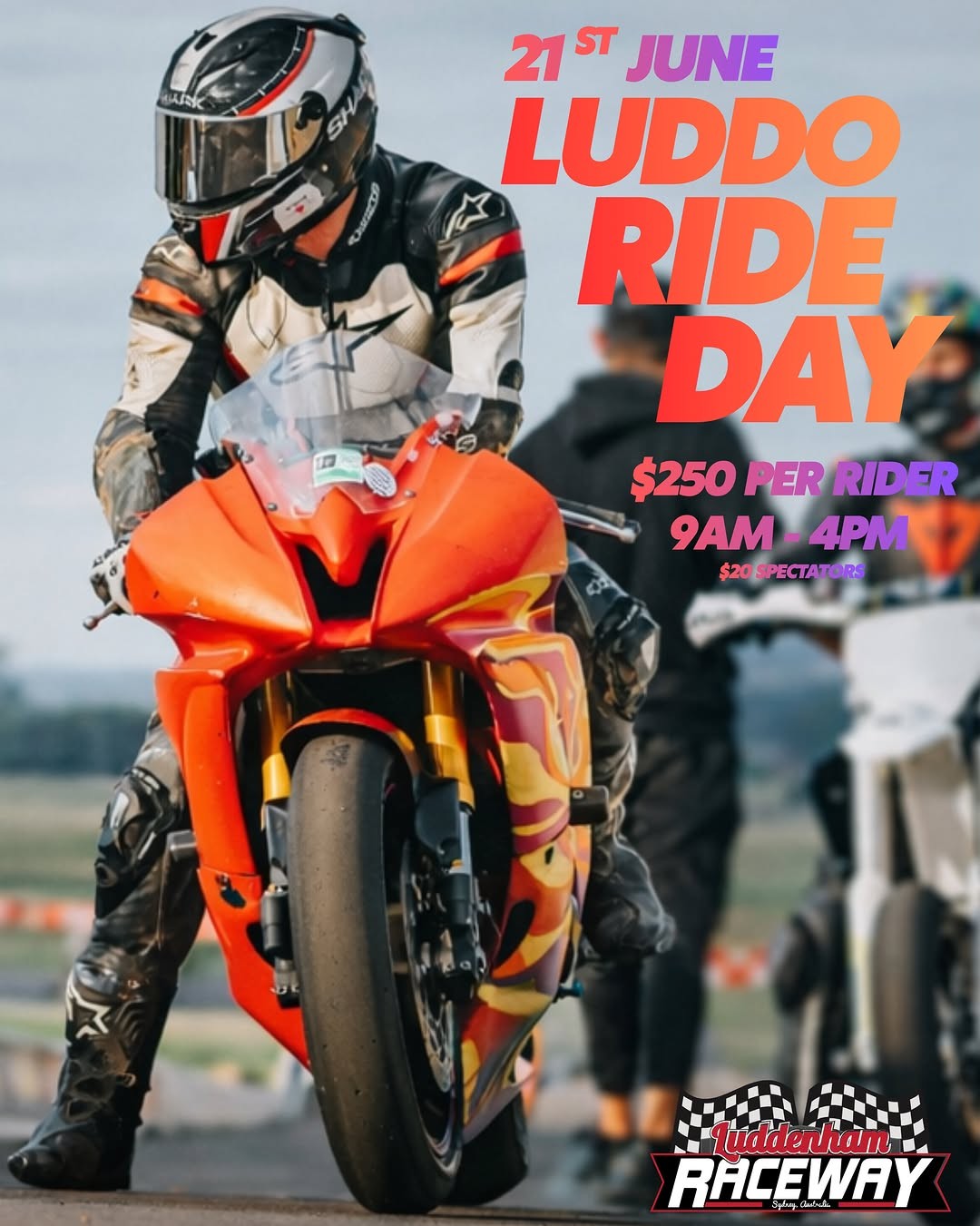 Luddo Ride Day — track day in Sydney, NSW on Sunday 21 June 2026