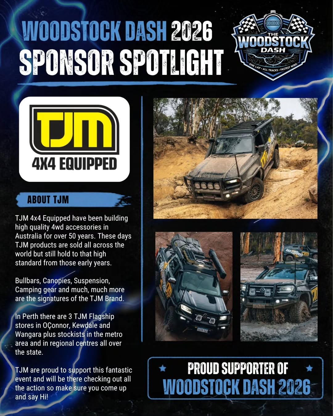 The Woodstock Dash — 4x4 spectator event in Perth, WA on Friday 17 July 2026