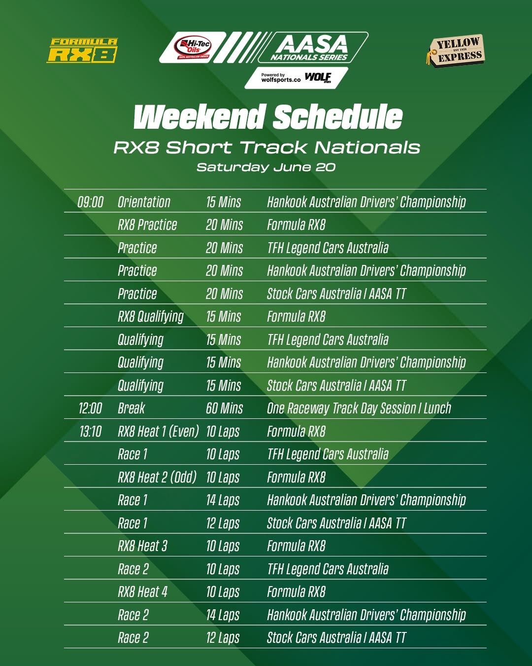 RX8 Short Track Nationals — JDM/Muscle spectator event in Sydney, NSW on Saturday 20 June 2026