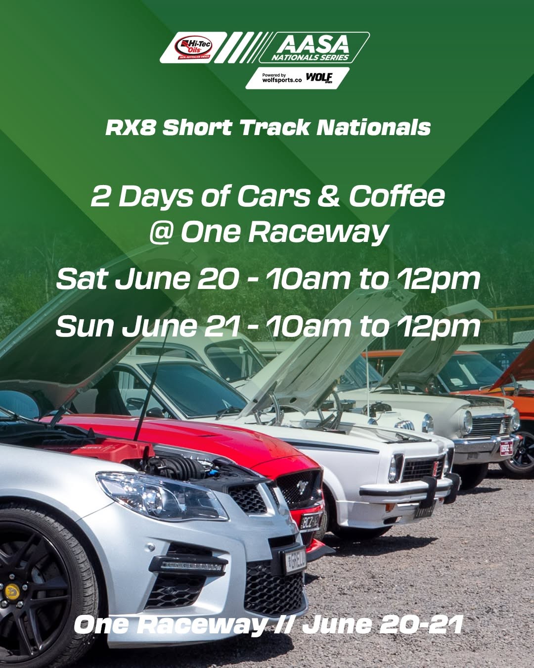Cars & Coffee @ One Raceway — car meet in Sydney, NSW on Saturday 20 June 2026