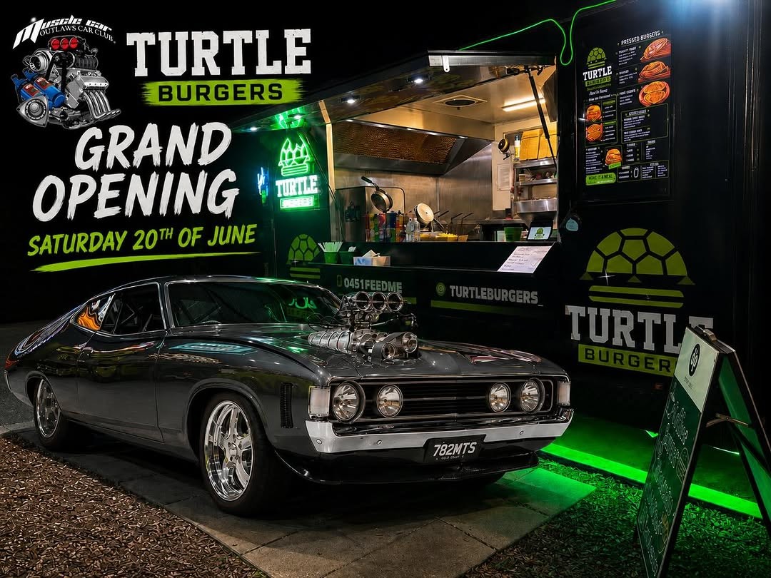 Turtle Burgers Grand Opening — Classic/Muscle car meet in Sydney, NSW on Saturday 20 June 2026