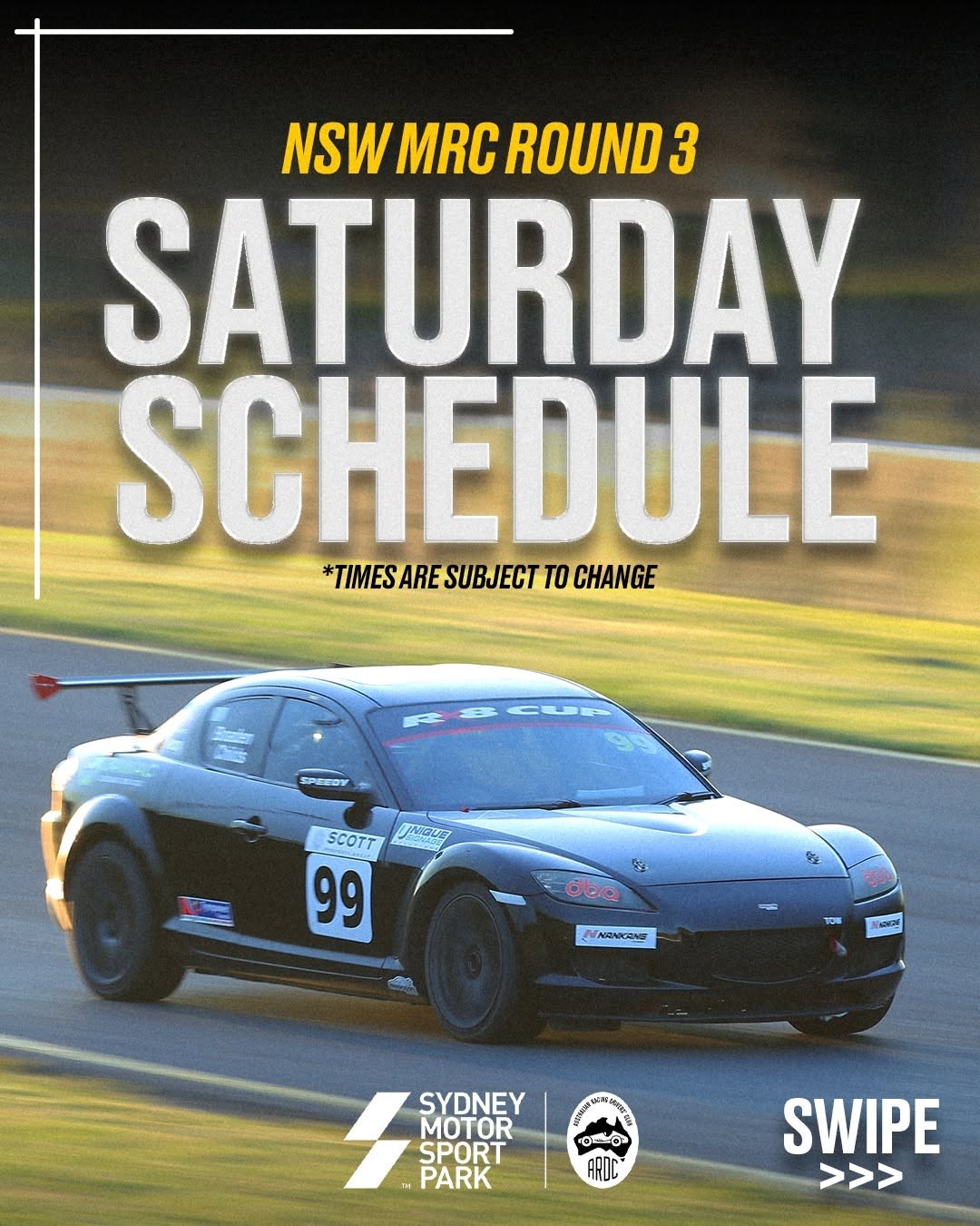 NSW Motor Race Championship Round 3 — Classic/Muscle spectator event in Sydney, NSW on Saturday 20 June 2026