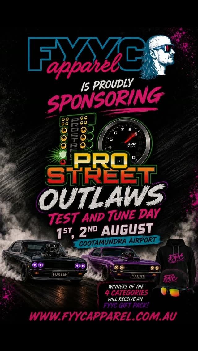 Pro Street Outlaws Test and Tune Day — Classic/Muscle track day in Sydney, NSW on Saturday 1 August 2026