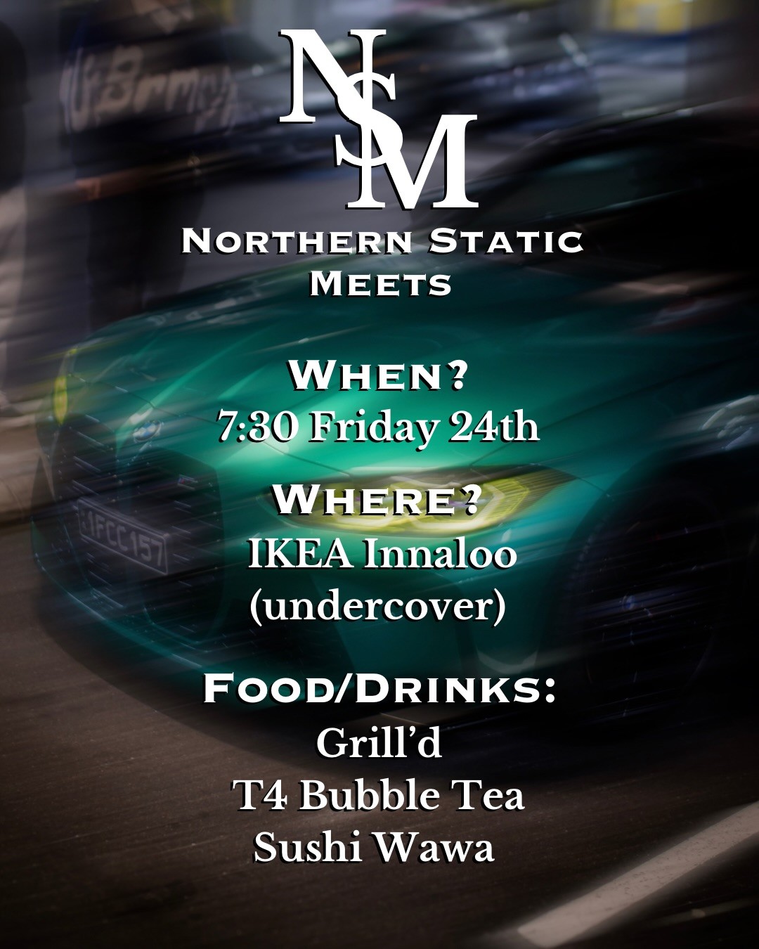 Northern Static Meets — Stance car meet in Perth, WA on Friday 24 July 2026