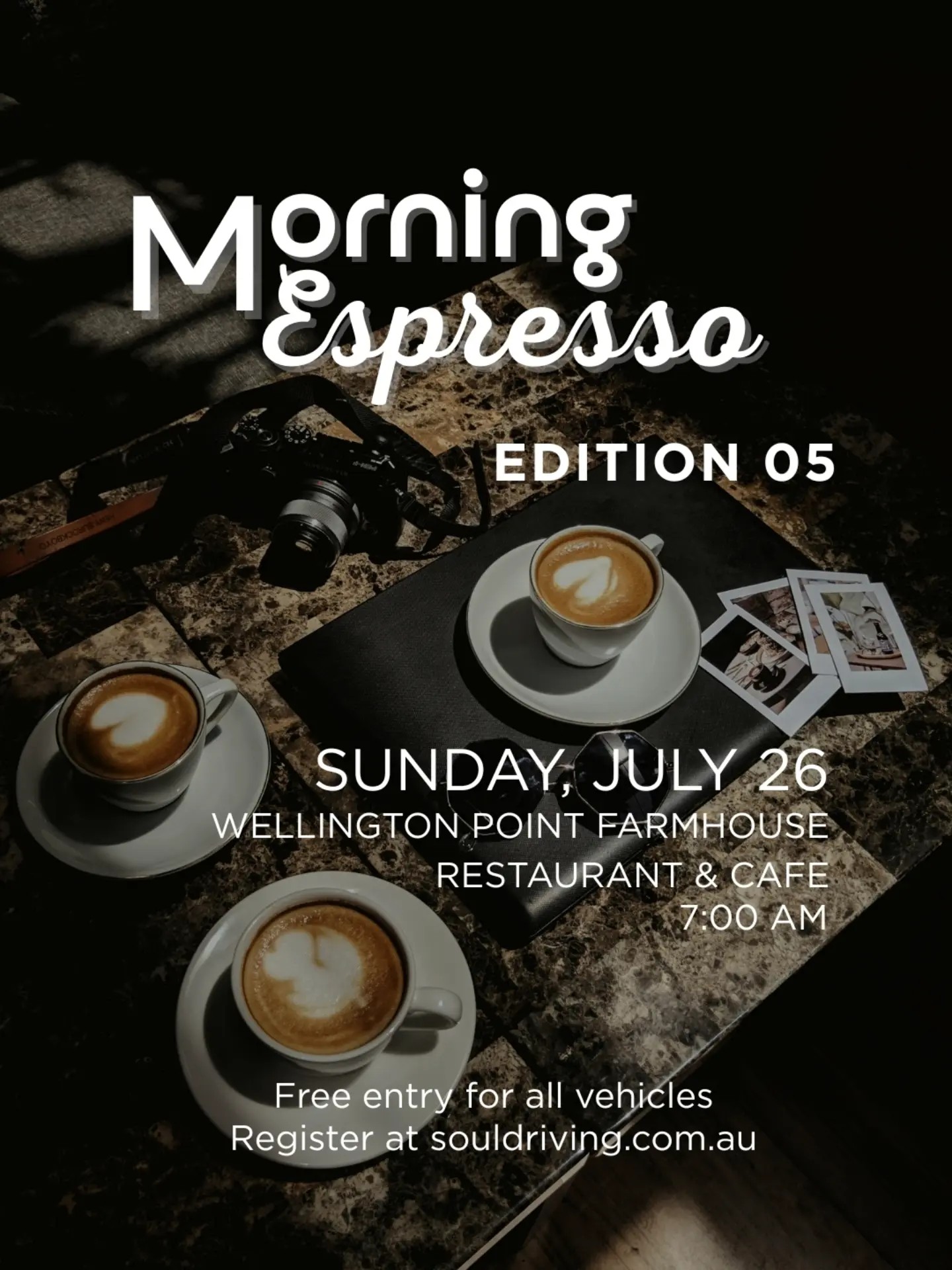 Morning Espresso - Edition 05 — Euro/Exotic car meet in Brisbane, QLD on Sunday 26 July 2026