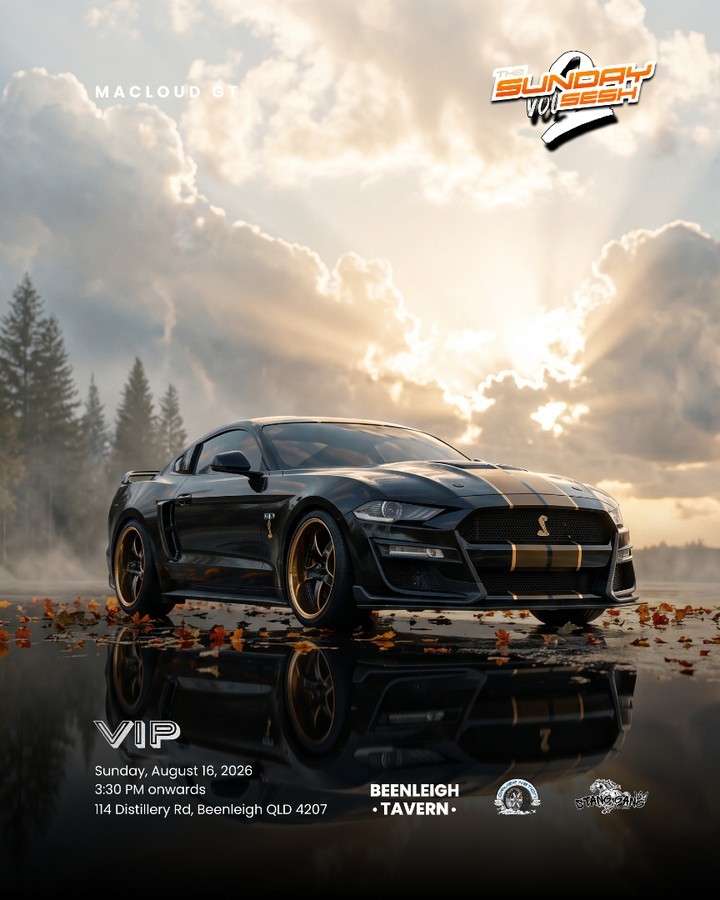 The Sunday Sesh Vol 2 — JDM/Muscle car meet in Brisbane, QLD on Sunday 16 August 2026