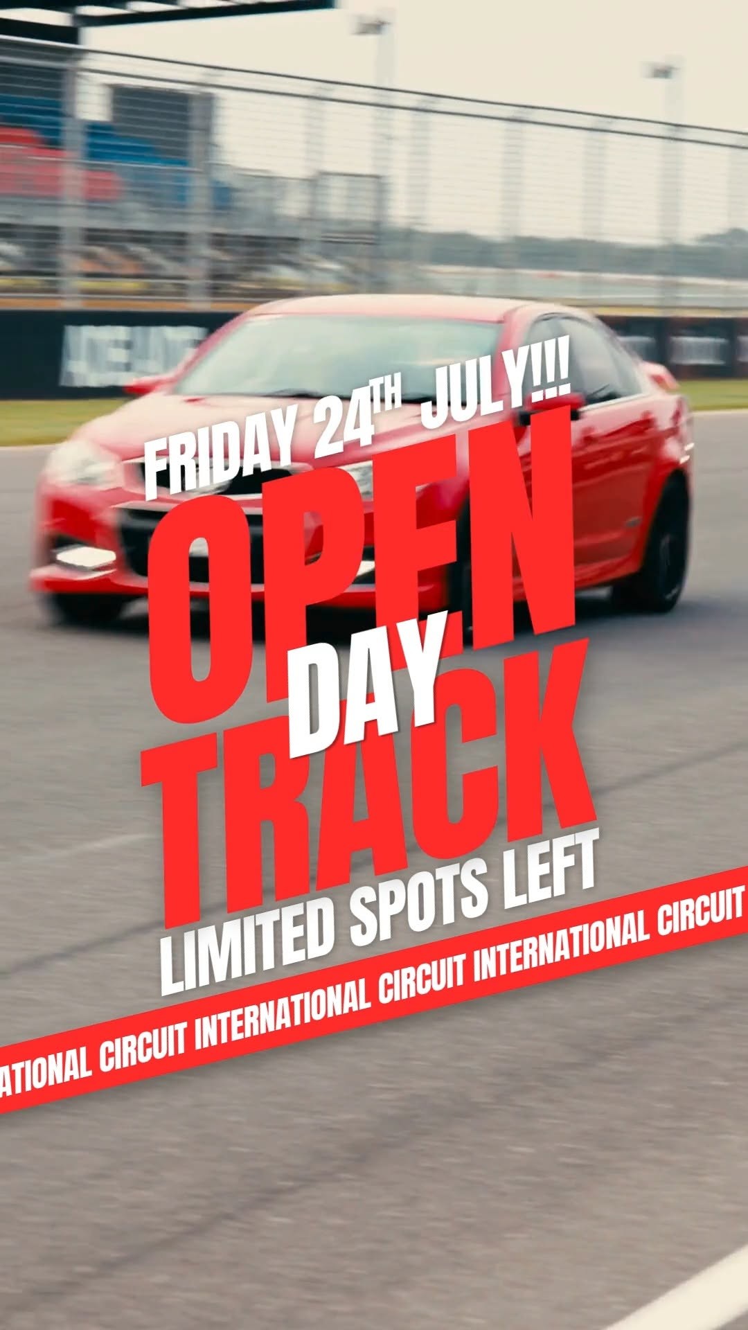 Open Track Day — track day in Adelaide, SA on Friday 24 July 2026