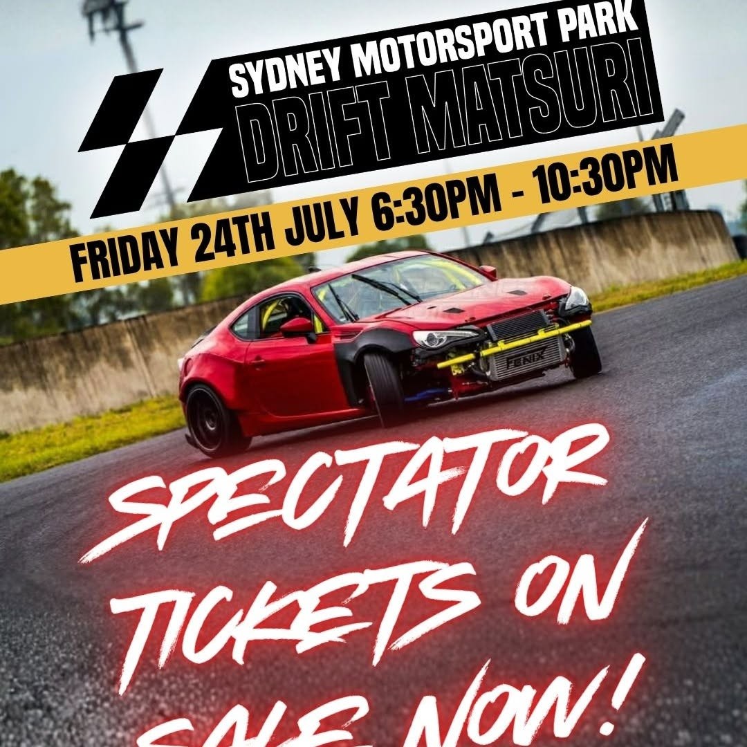 Drift Matsuri — JDM spectator event in Sydney, NSW on Friday 24 July 2026