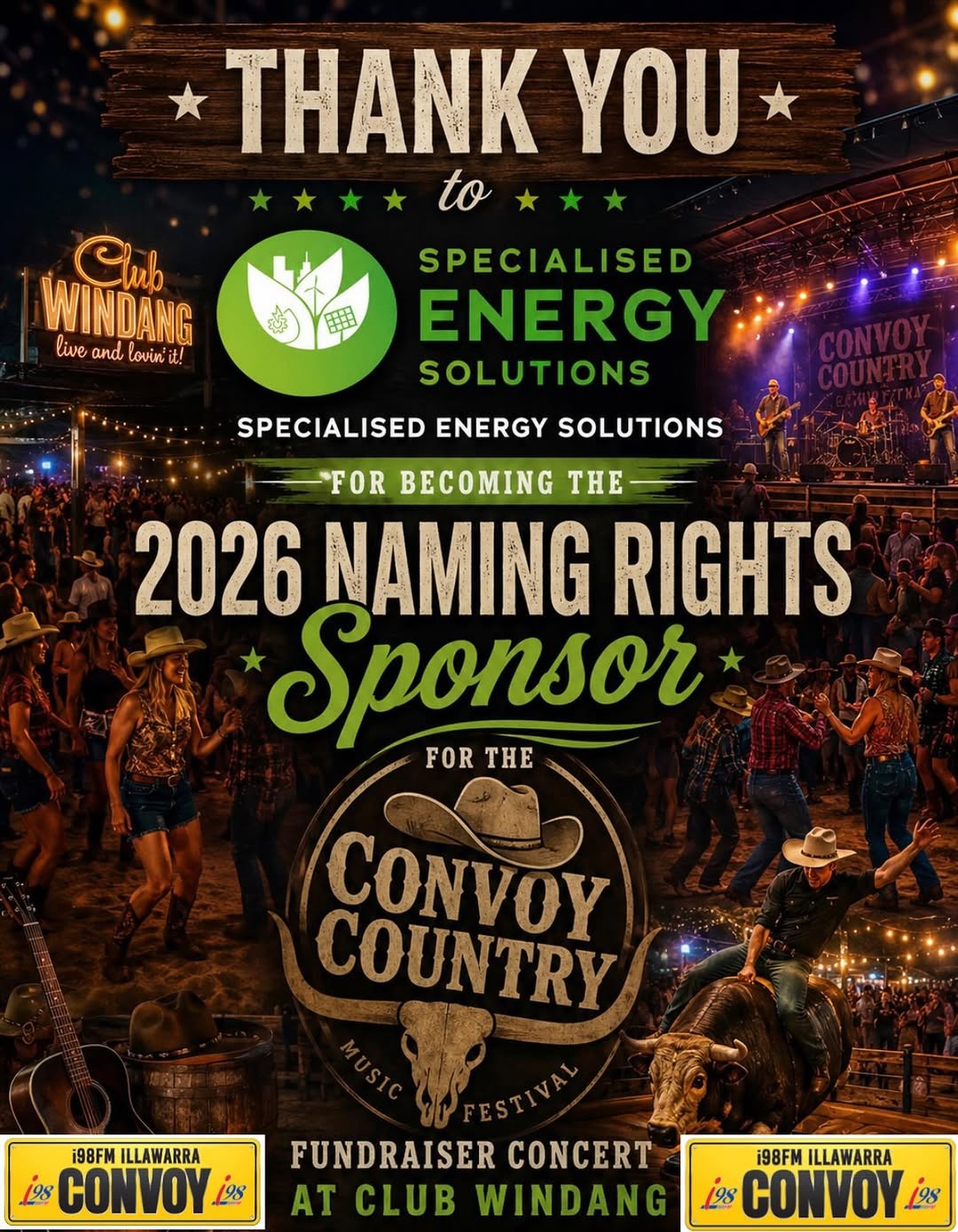 Convoy Country Music Festival — 4x4 spectator event in Wollongong, NSW on Saturday 17 October 2026