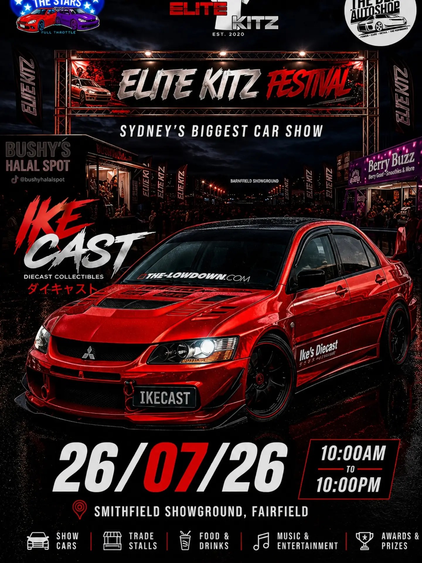 Elite Kitz Festival — Classic/Euro spectator event in Sydney, NSW on Sunday 26 July 2026