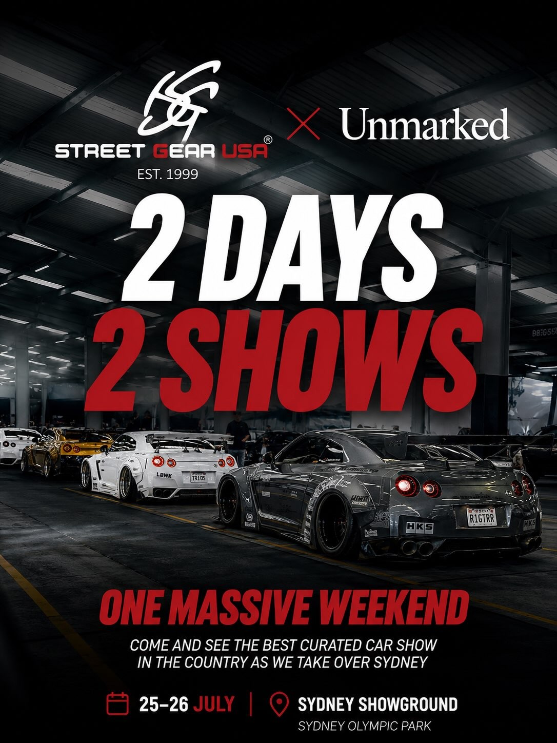 Unmarked Sydney — JDM/Stance spectator event in Sydney, NSW on Saturday 25 July 2026