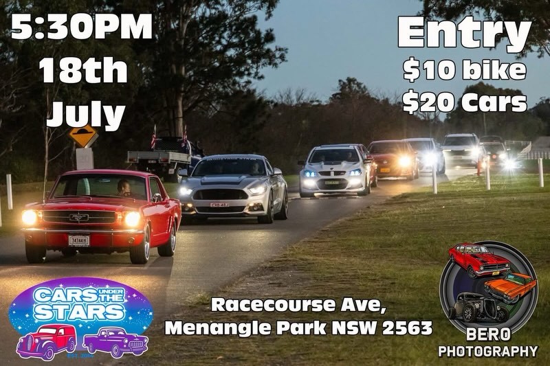 Cars Under The Stars — Classic/Muscle car meet in Sydney, NSW on Saturday 18 July 2026