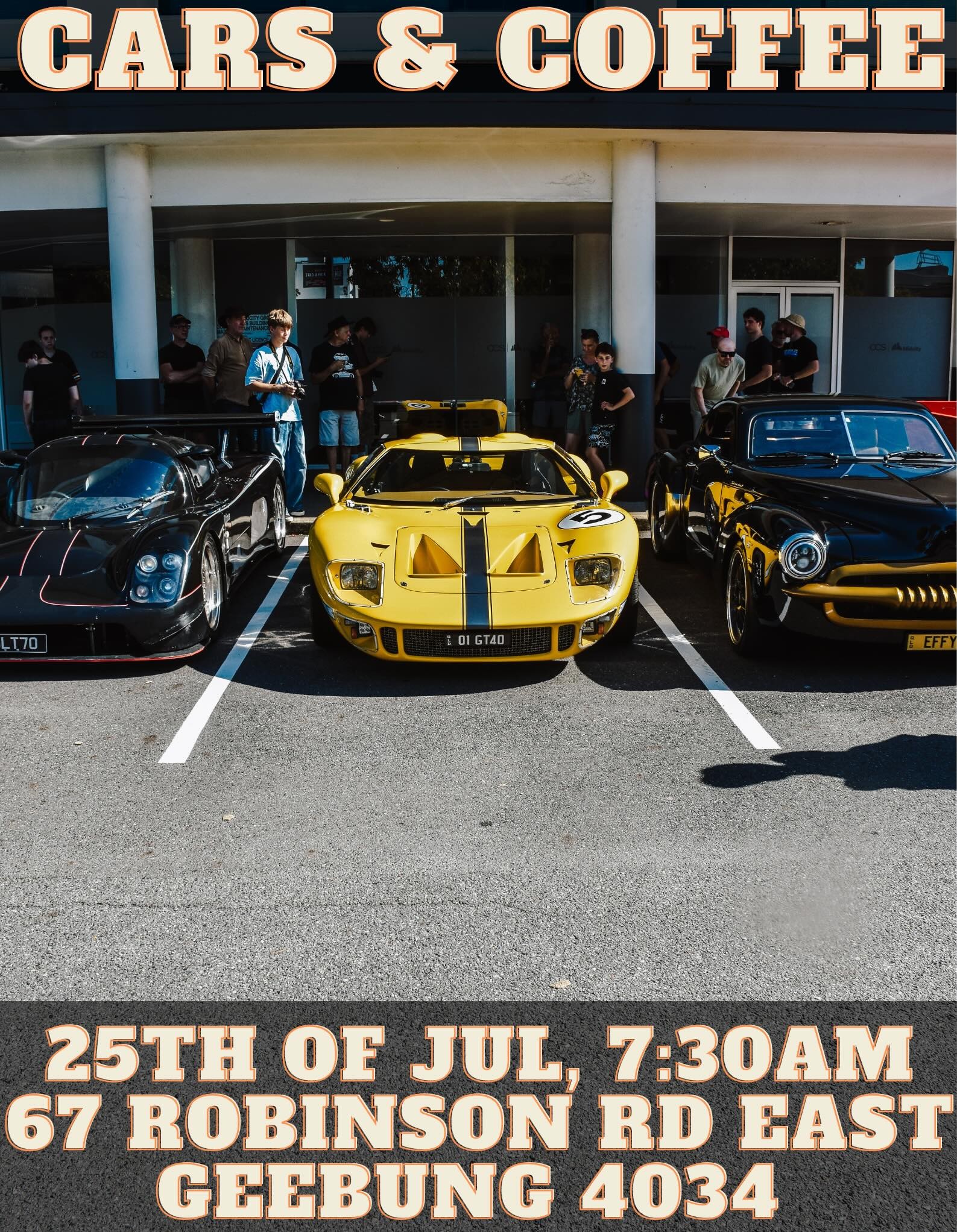 Cars & Coffee — Exotic/Classic car meet in Brisbane, QLD on Saturday 25 July 2026