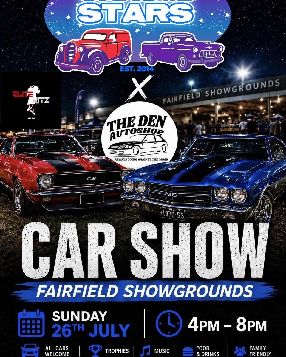 Car Show — Muscle/JDM car meet in Sydney, NSW on Sunday 26 July 2026