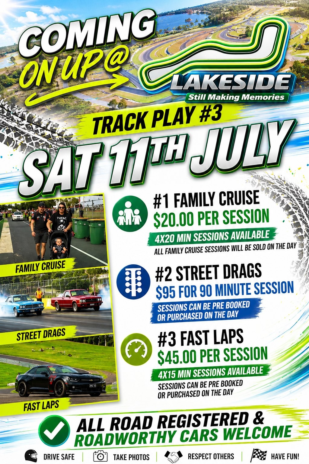 Track Play #3 — Muscle track day in Brisbane, QLD on Saturday 11 July 2026