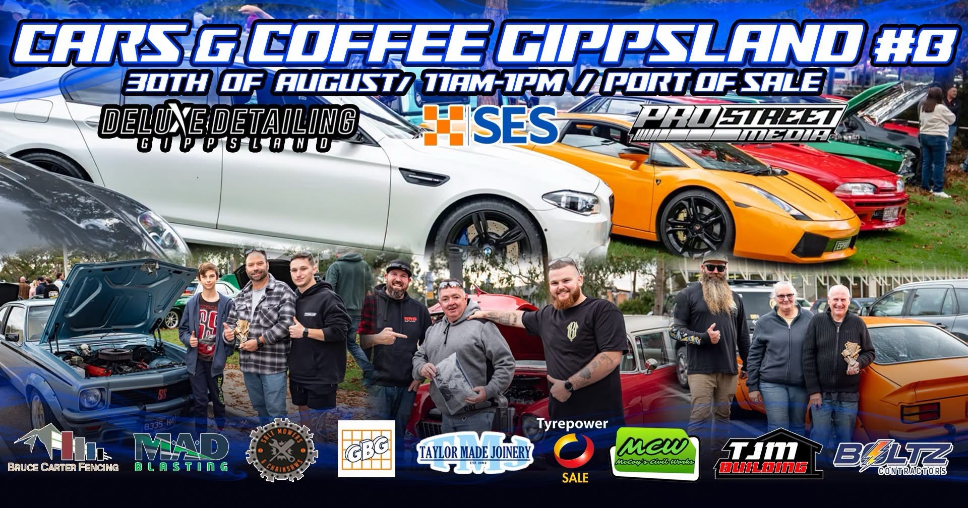 Cars & Coffee Gippsland #8 — Classic/Euro car meet in Melbourne, VIC on Sunday 30 August 2026