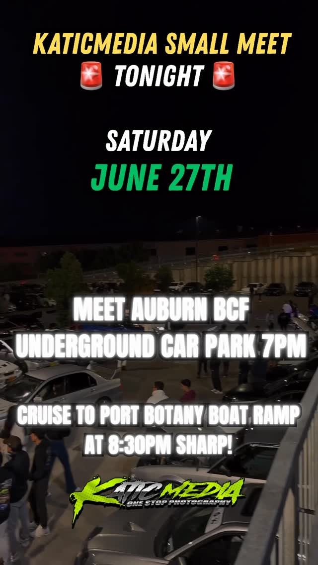 Katicmedia Small Meet — JDM car meet in Sydney, NSW on Saturday 27 June 2026