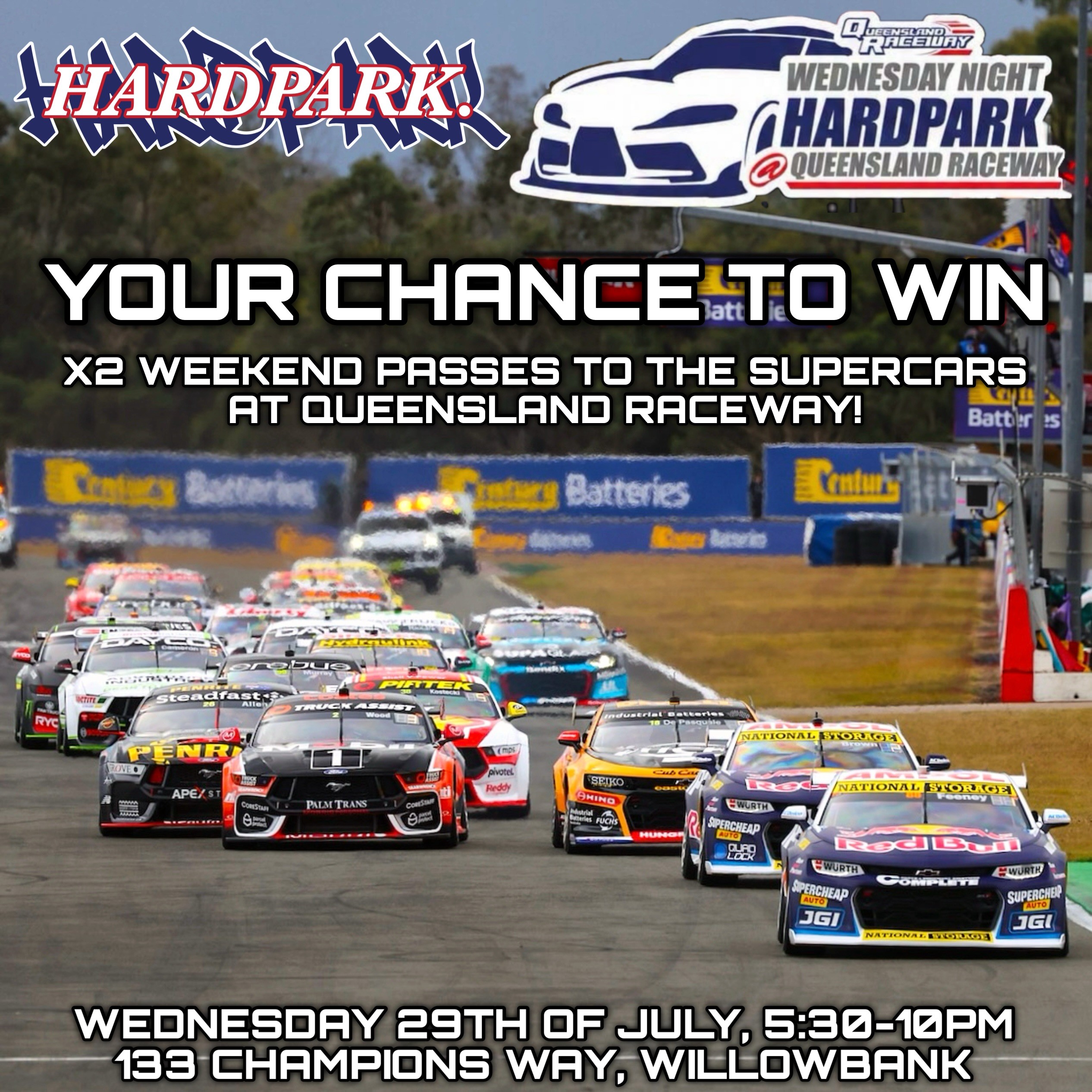 Wednesday Night Hardpark — car meet in Brisbane, QLD on Wednesday 29 July 2026