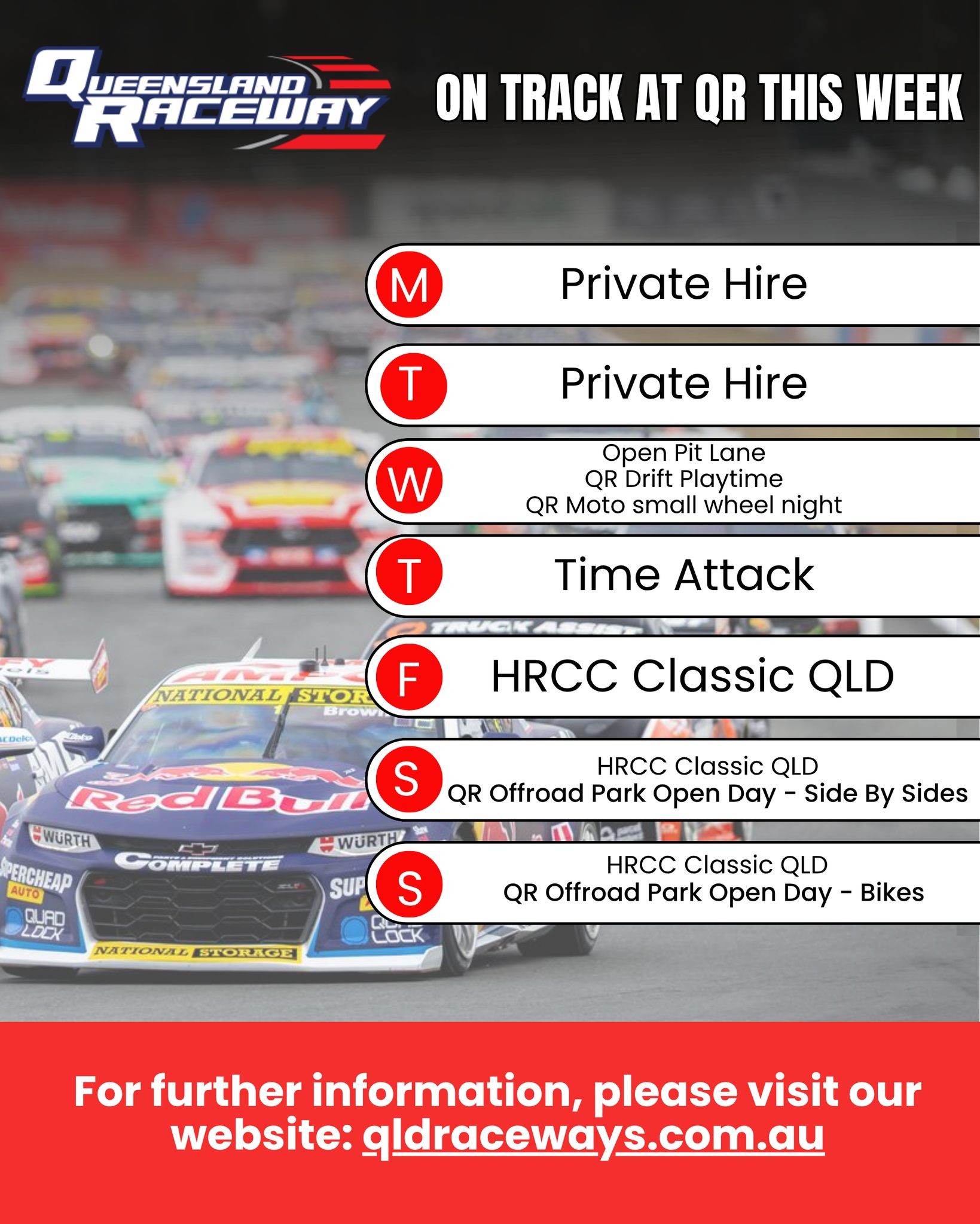 HRCC Classic QLD — Classic spectator event in Brisbane, QLD on Friday 3 July 2026