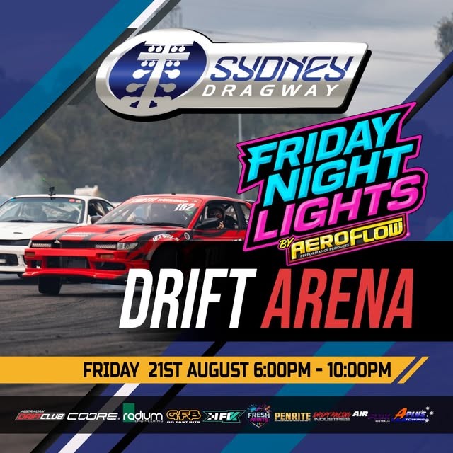 Friday Night Lights — JDM track day in Sydney, NSW on Friday 21 August 2026