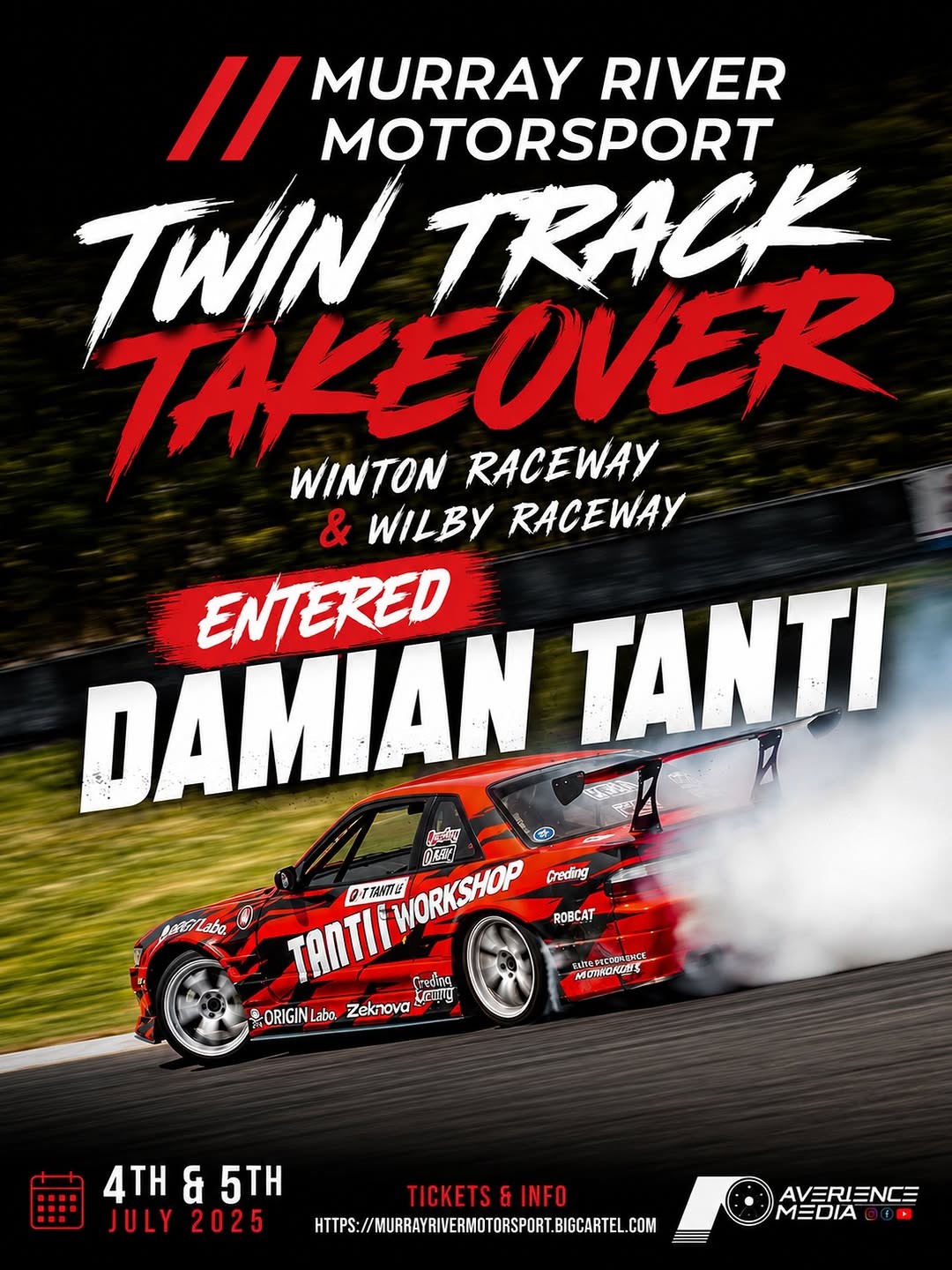 Twin Track Takeover — JDM/Muscle track day in Melbourne, VIC on Saturday 4 July 2026