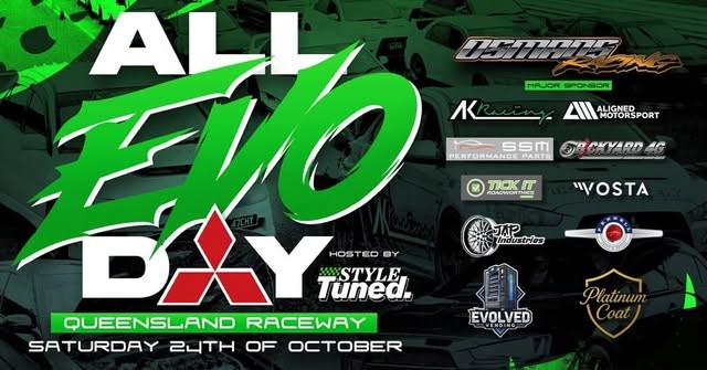 All Evo Day — JDM car meet in Brisbane, QLD on Saturday 24 October 2026