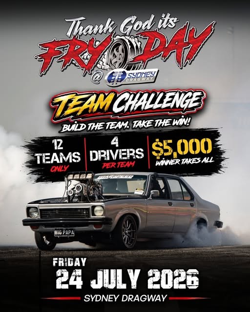 Thank God It's Fryday - Team Challenge — Muscle spectator event in Sydney, NSW on Friday 24 July 2026