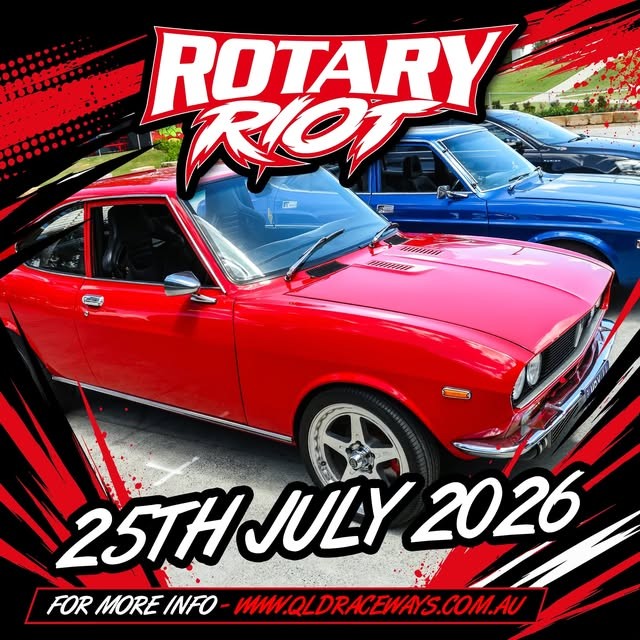 Rotary Riot — JDM track day in Brisbane, QLD on Saturday 25 July 2026