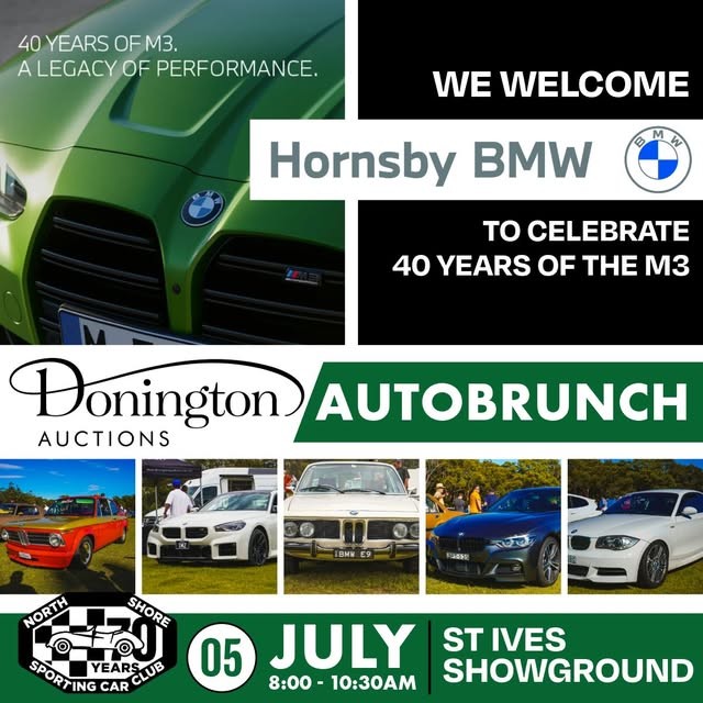 Donington Auctions AutoBrunch — Classic/Euro car meet in Sydney, NSW on Sunday 5 July 2026