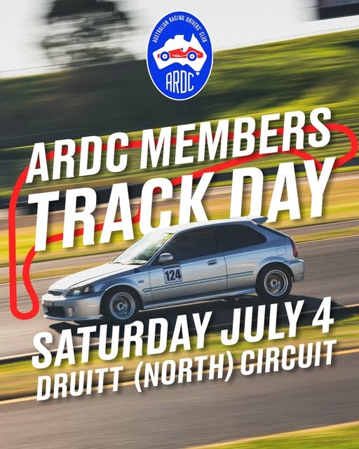 ARDC Members Track Day — track day in Sydney, NSW on Saturday 4 July 2026