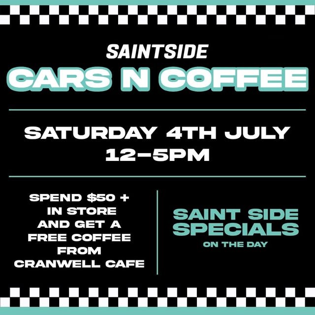 Saintside Cars N Coffee — JDM car meet in Melbourne, VIC on Saturday 4 July 2026