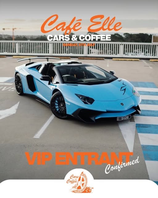 Café Elle Cars & Coffee — Exotic car meet in Sydney, NSW on Sunday 5 July 2026