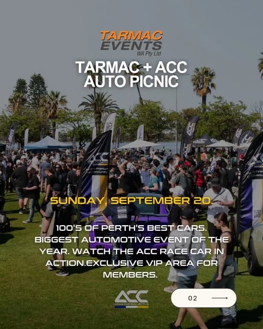 Tarmac + ACC Auto Picnic — Exotic spectator event in Perth, WA on Sunday 20 September 2026