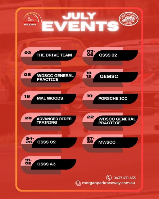 Queensland Super Sprint Series (QSSS B2) — Muscle track day in Brisbane, QLD on Friday 3 July 2026