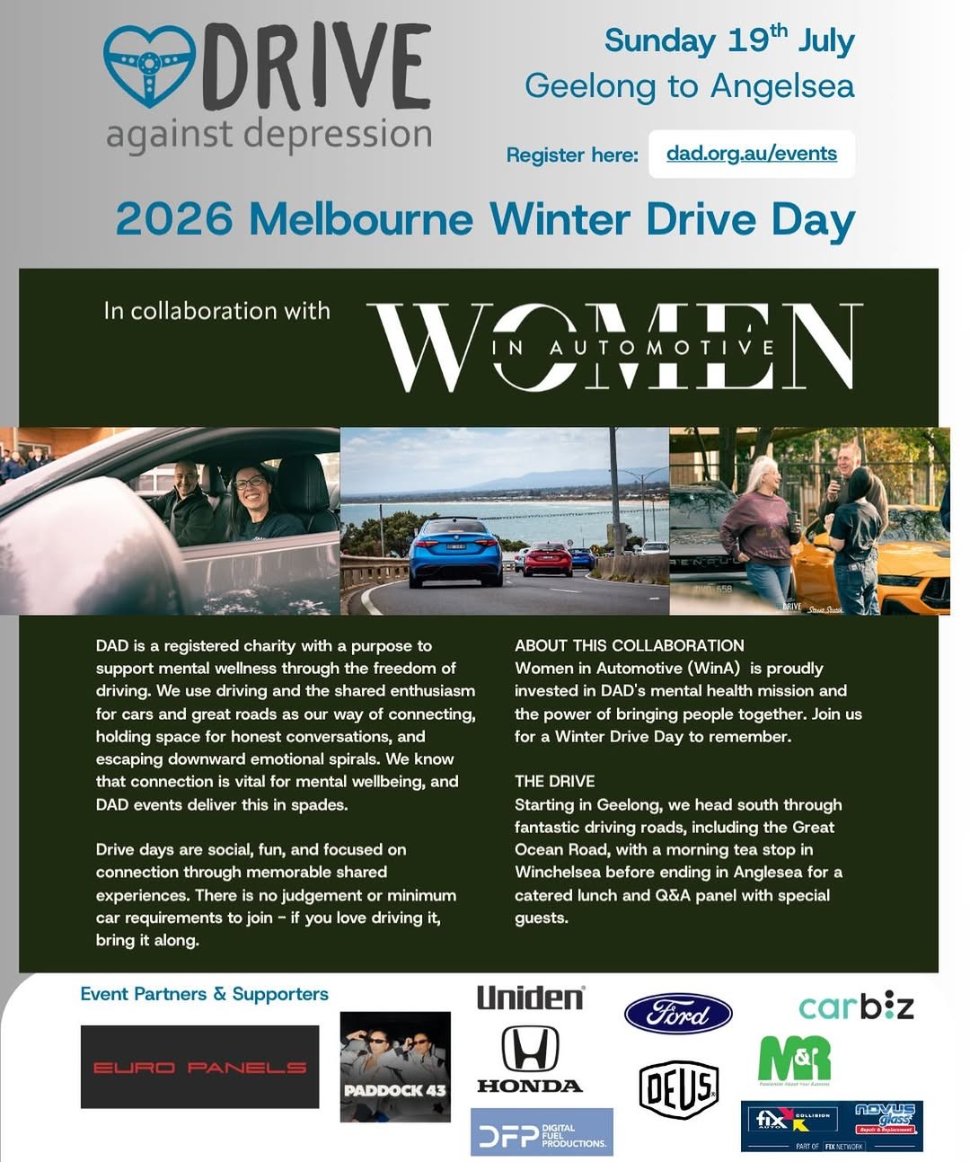 Melbourne Winter Drive Day — Euro/JDM car meet in Geelong, VIC on Sunday 19 July 2026