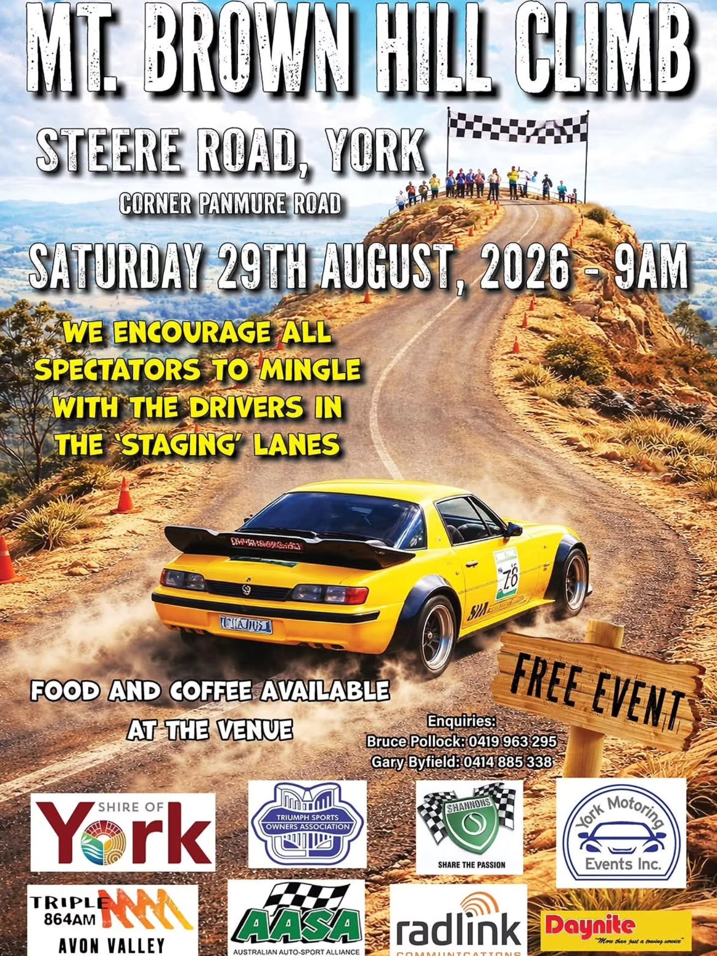 Mt. Brown Hill Climb — Classic/JDM track day in Perth, WA on Saturday 29 August 2026