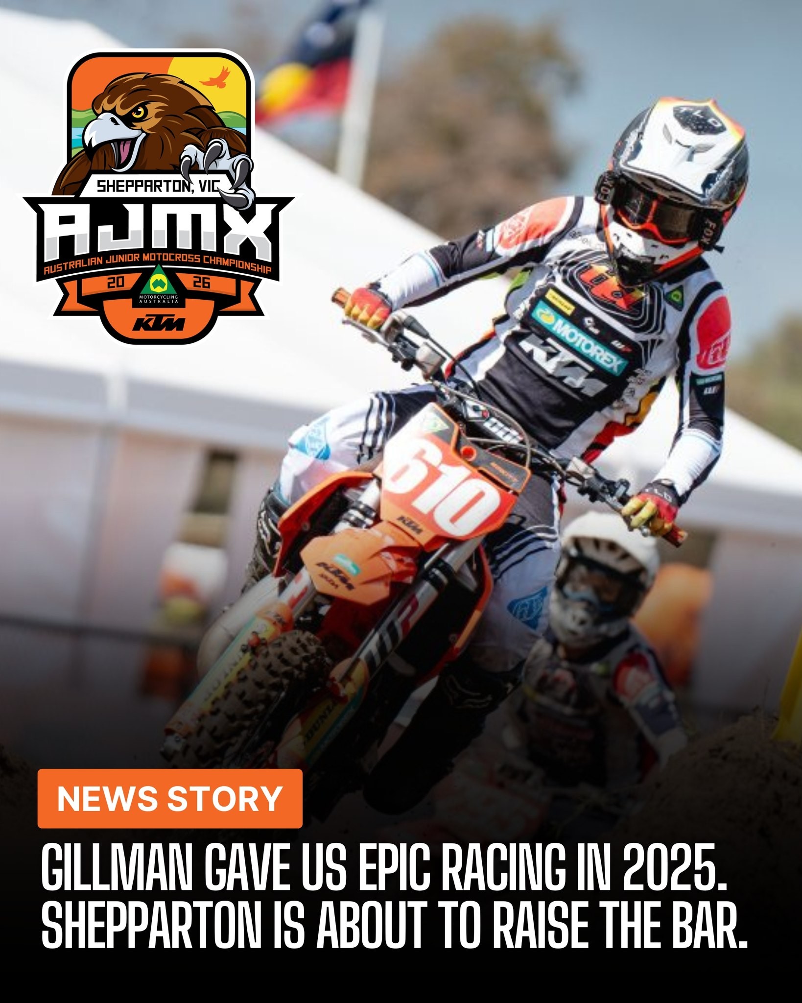 Australian Junior Motocross Championship — spectator event in Melbourne, VIC on Monday 28 September 2026