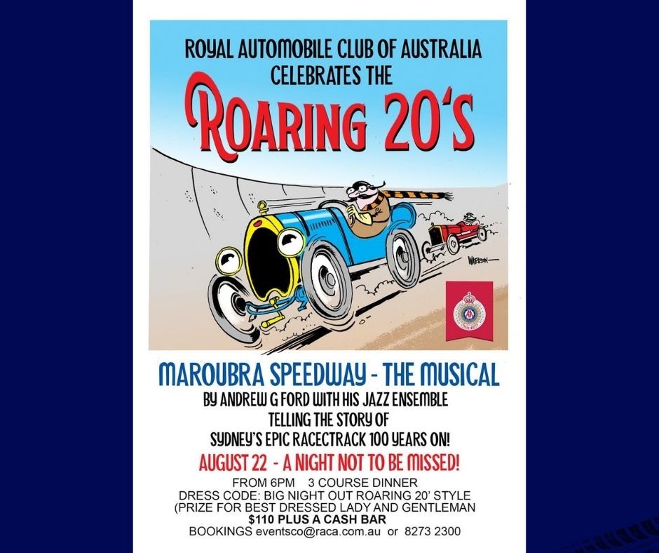 Maroubra Speedway - The Musical — Classic car meet in Sydney, NSW on Saturday 22 August 2026