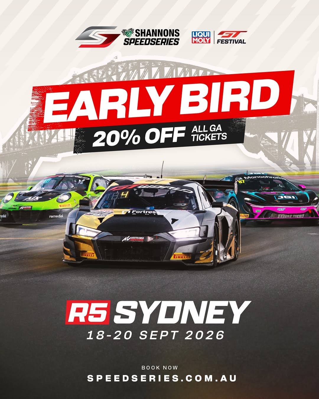 GT Festival Sydney — Exotic/Euro spectator event in Sydney, NSW on Friday 18 September 2026