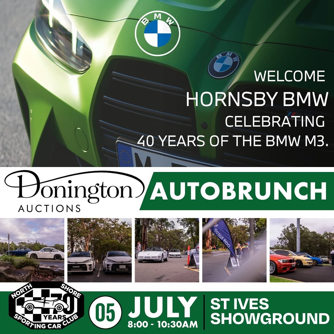 Donington Auctions AutoBrunch — Classic/Euro car meet in Sydney, NSW on Sunday 5 July 2026