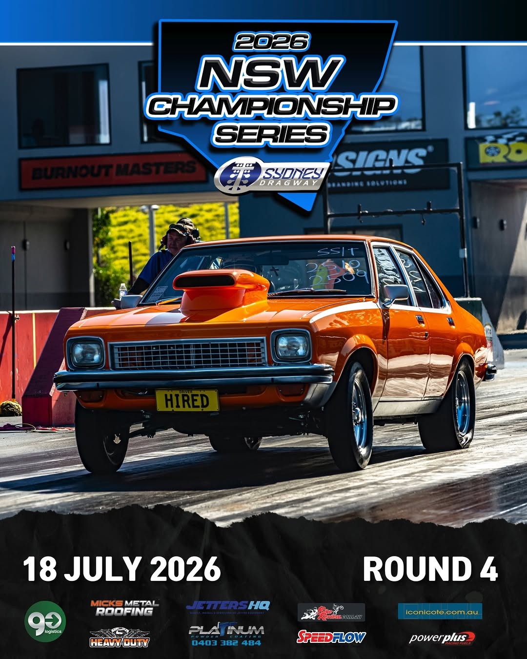 2026 NSW Championship Series - Round 4 — Muscle spectator event in Sydney, NSW on Saturday 18 July 2026