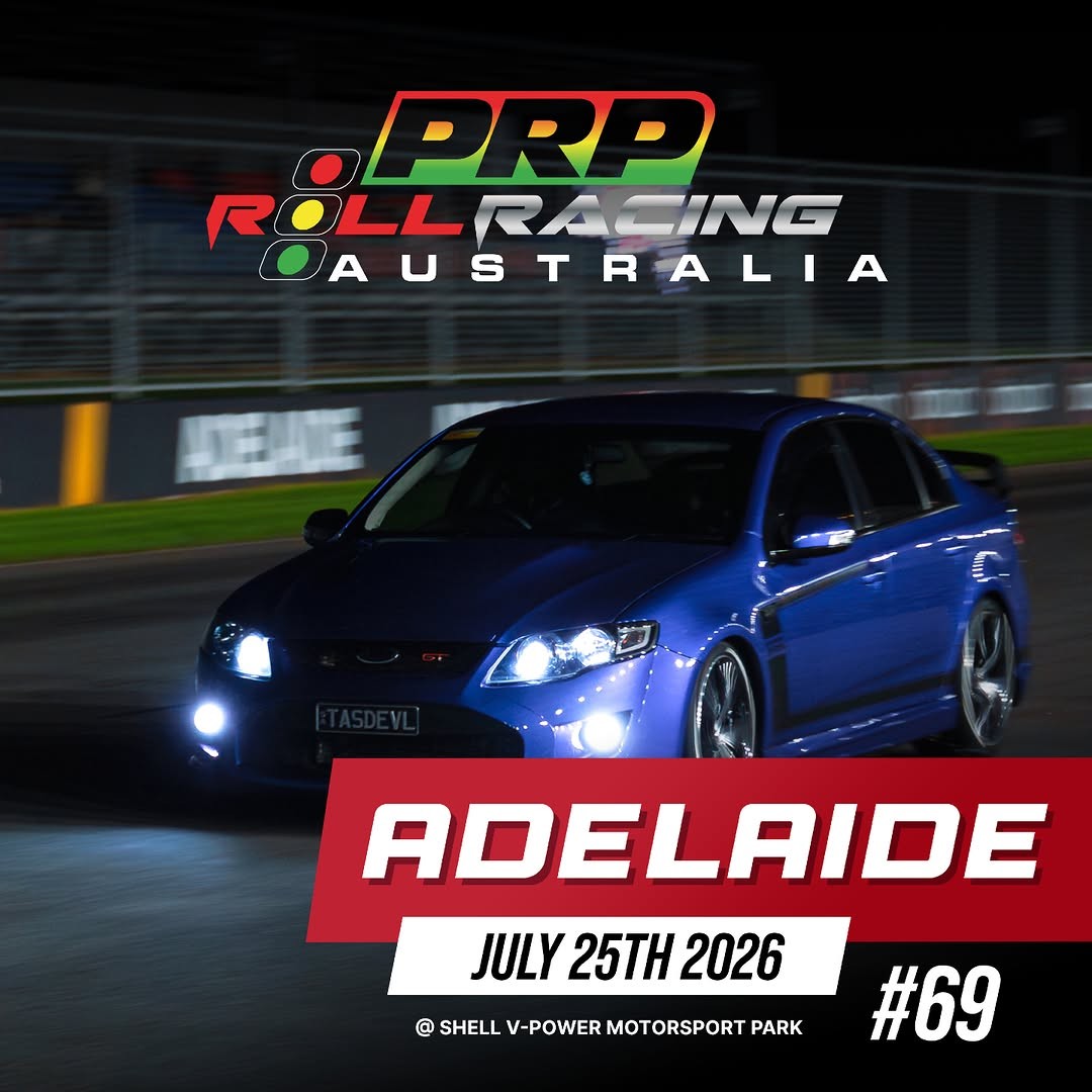 PRP Roll Racing Adelaide — JDM/Muscle track day in Adelaide, SA on Saturday 25 July 2026