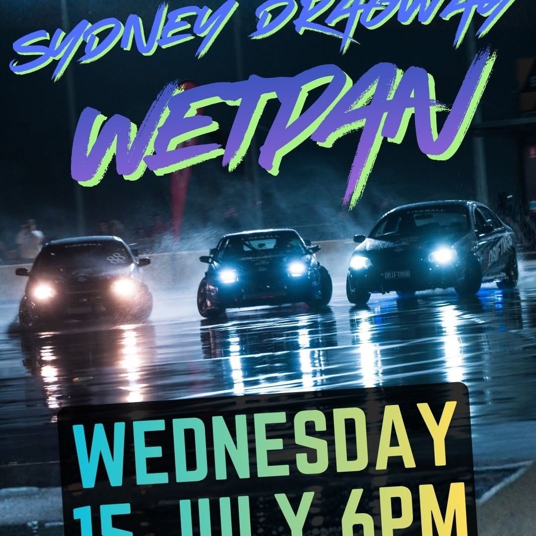 Sydney Dragway Wetpan — JDM track day in Sydney, NSW on Wednesday 15 July 2026