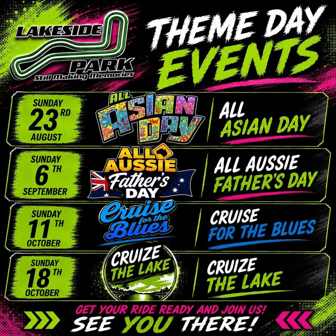 All Asian Day — JDM/Muscle track day in Brisbane, QLD on Sunday 23 August 2026
